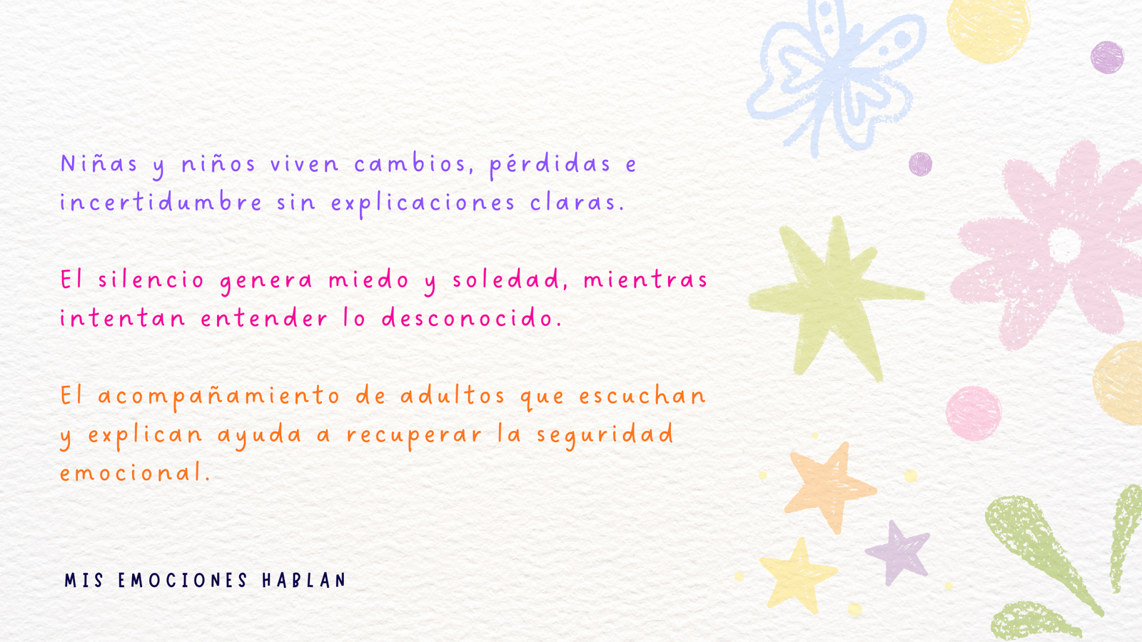 Campaña social Mis Emociones Hablan